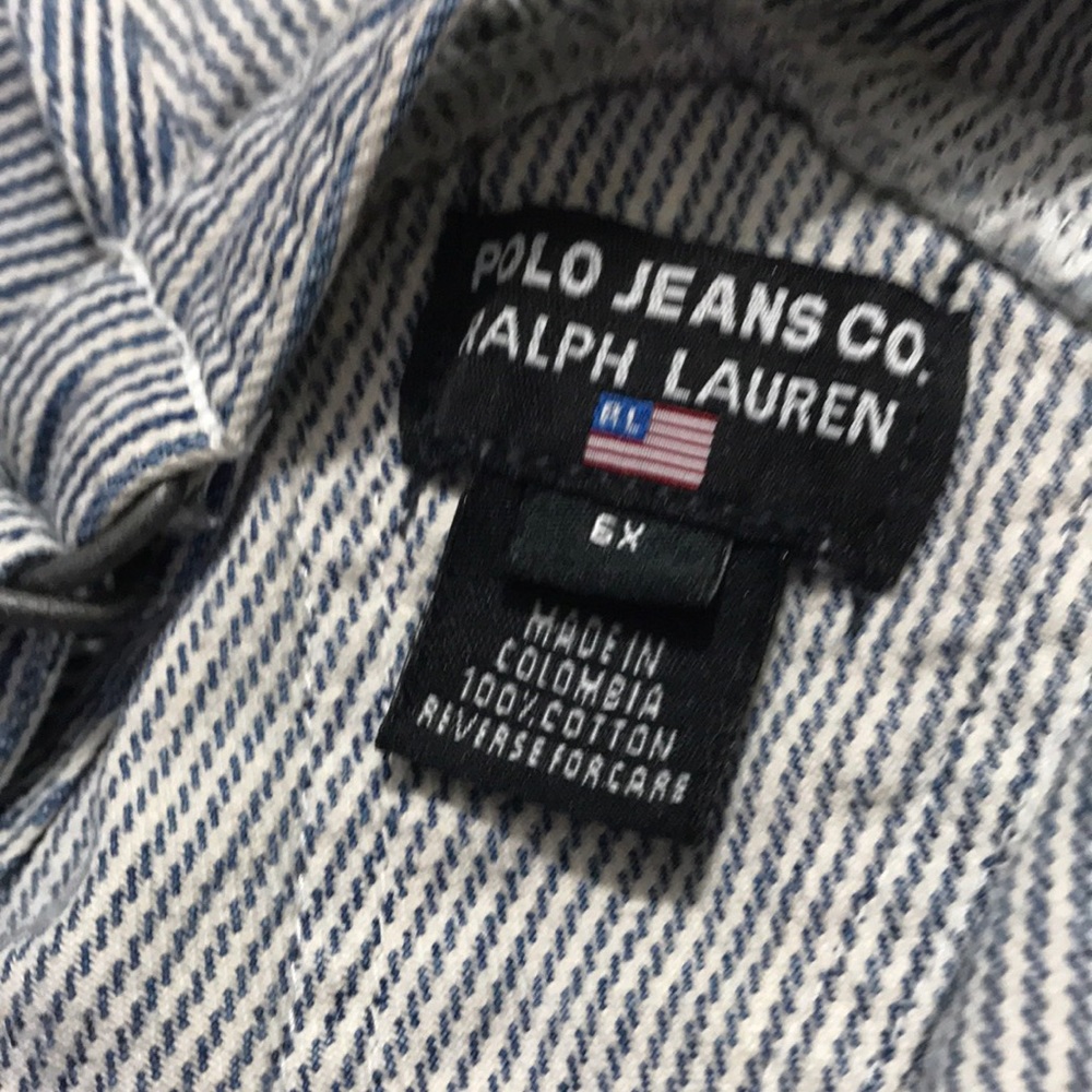 Vintage Polo Ralp Lauren Striped Dress Size 6x❤️ - Picture 3 of 6